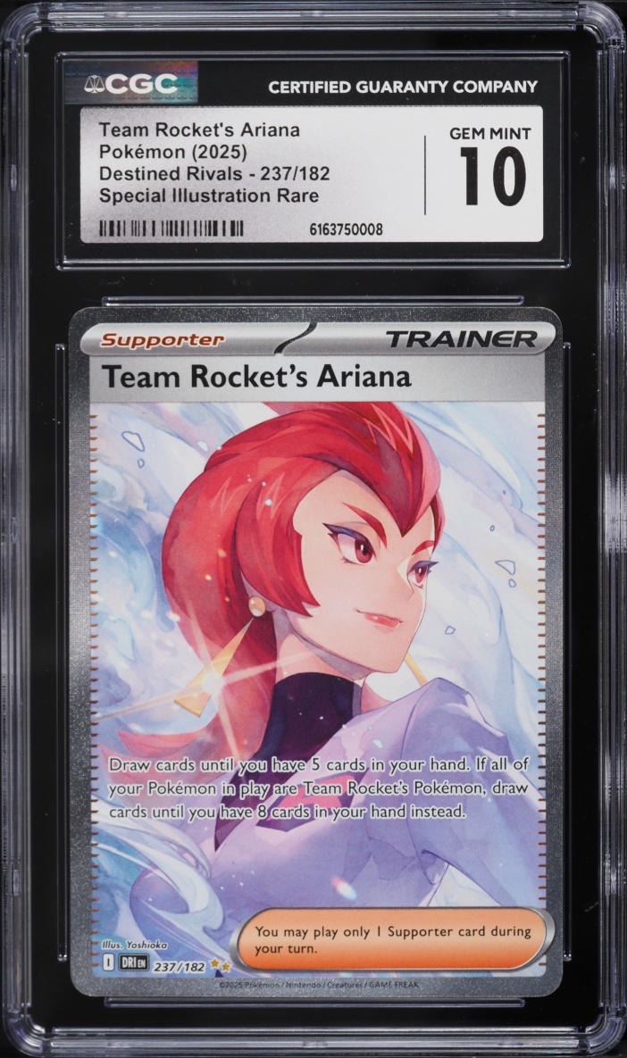 2025 Pokemon Scarlet & Violet Destined Rivals SIR Team Rocket's Ariana #237 CGC 10 GEM MINT