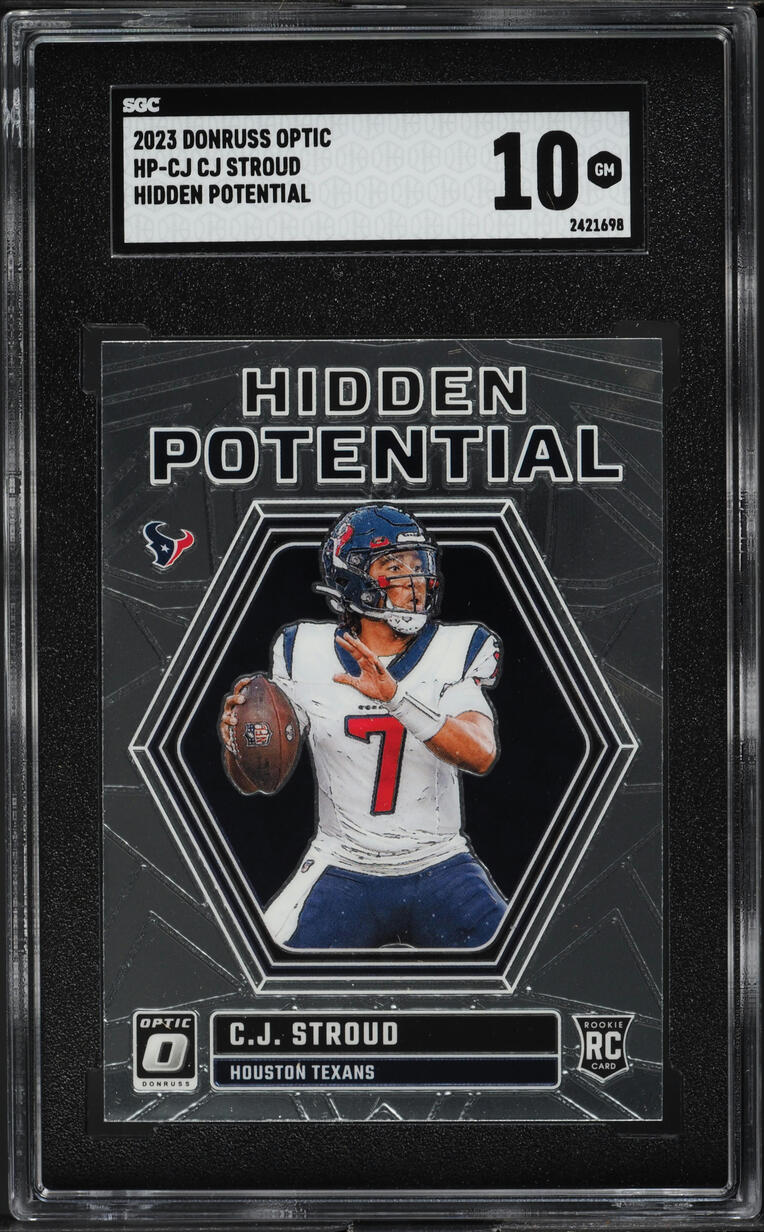 2023 Donruss Optic Hidden Potential CJ Stroud ROOKIE #HP-CJ SGC 10 GEM MINT