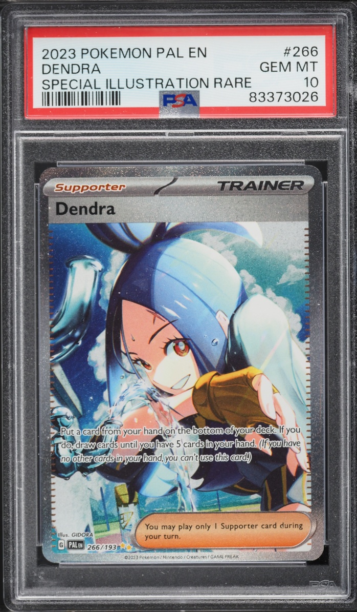 2023 Pokemon Scarlet & Violet Paldea Evolved SIR Dendra #266 PSA 10 GEM MINT