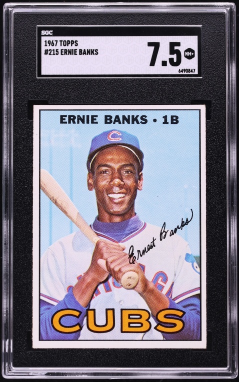 1967 Topps Ernie Banks #215 SGC 7.5 NRMT+