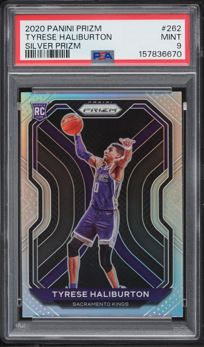 2020 Panini Prizm Silver Tyrese Haliburton ROOKIE #262 PSA 9 MINT