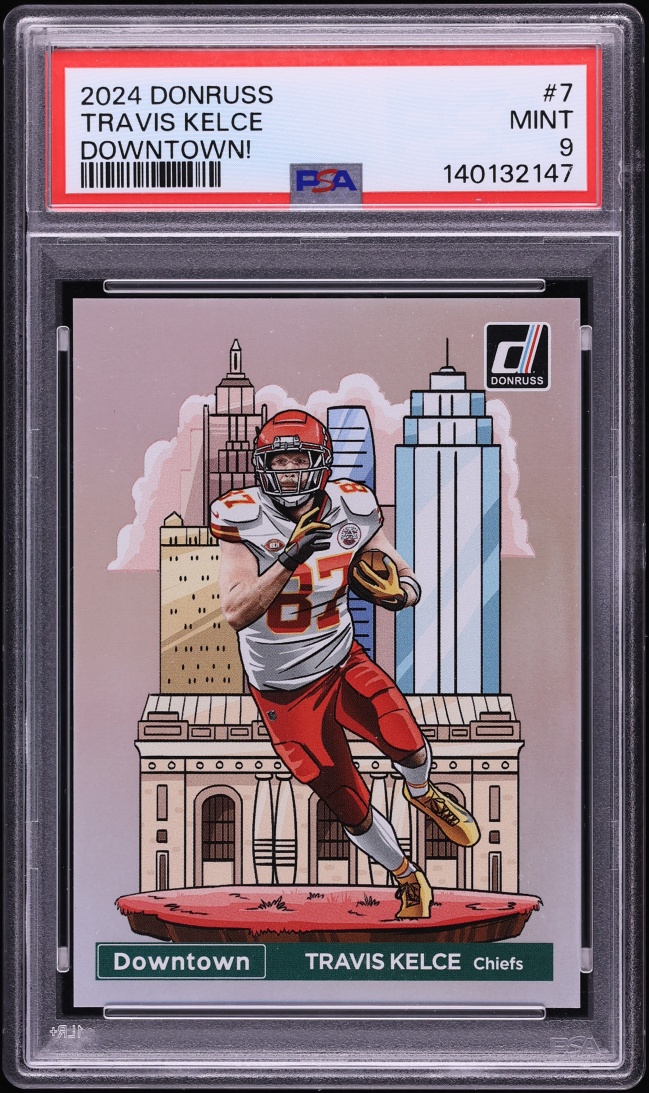 2024 Donruss Downtown Travis Kelce #7 PSA 9 MINT