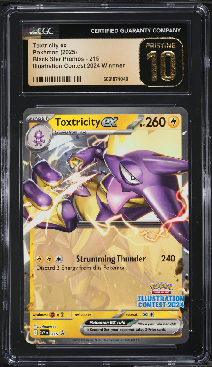 2025 Pokemon SV Promo Illustration Contest '24 Winner Toxtricity ex #215 CGC 10 PRISTINE