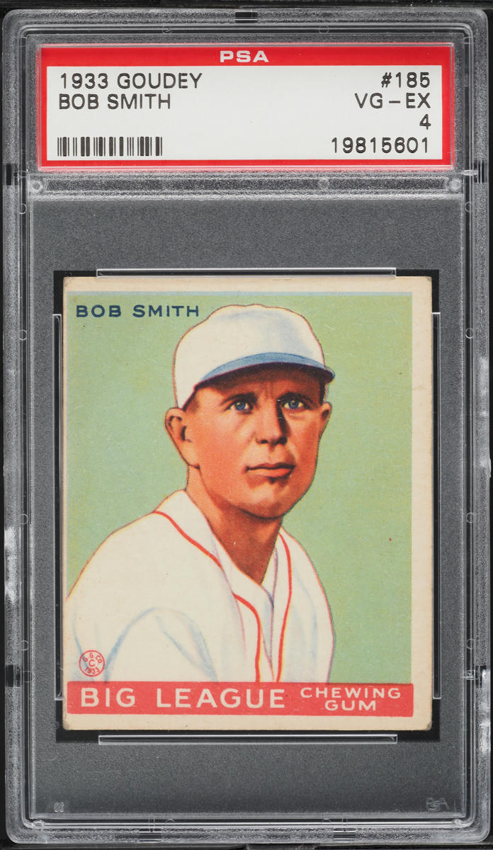1933 Goudey Bob Smith #185 PSA 4 VGEX