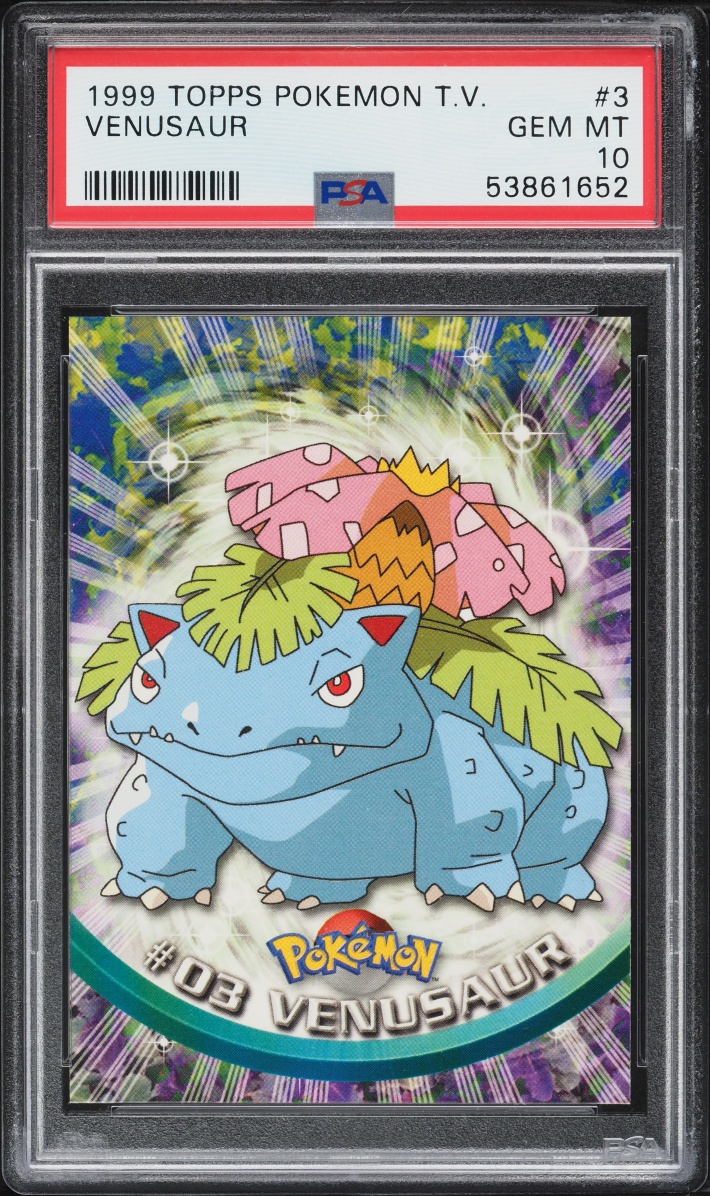 1999 Topps Pokemon Series 1 Venusaur #3 PSA 10 GEM MINT