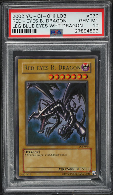 2002 Yu-Gi-Oh! Asian LOB 1st Edition Red-Eyes B. Dragon #LOB-070