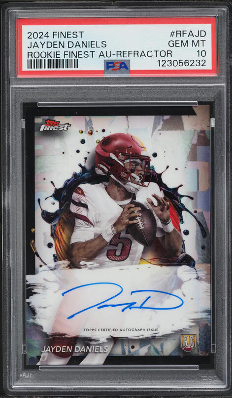 2024 PANINI SELECT JAYDEN DANIELS RED WHITE BLUE SHOCK PRIZM