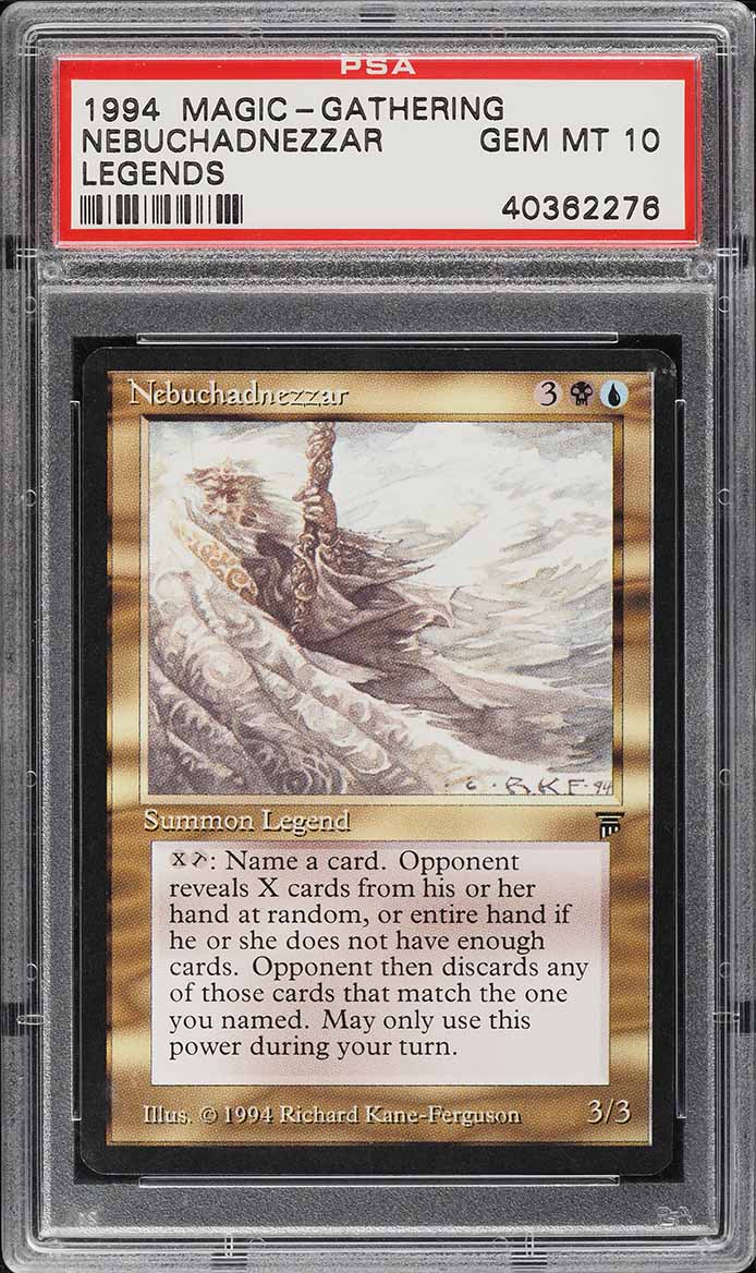 1994 Magic The Gathering MTG Legends The Lady Of The Mountain PSA