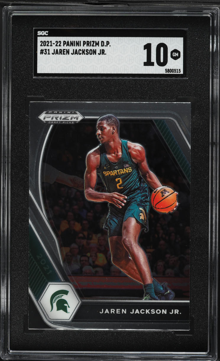 2021 Panini Prizm Draft Picks Silver Jaren Jackson Jr. #31 SGC 10 GEM MINT
