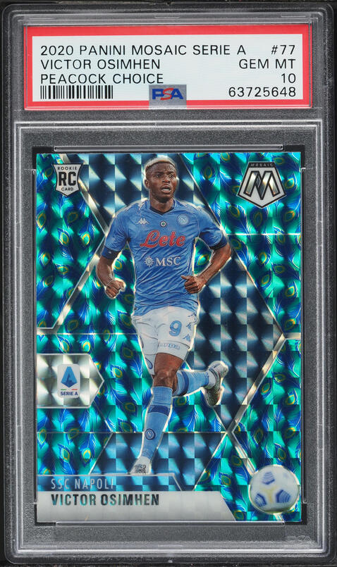 2020 Topps Merlin Chrome UEFA Gold Atomic Victor Osimhen ROOKIE