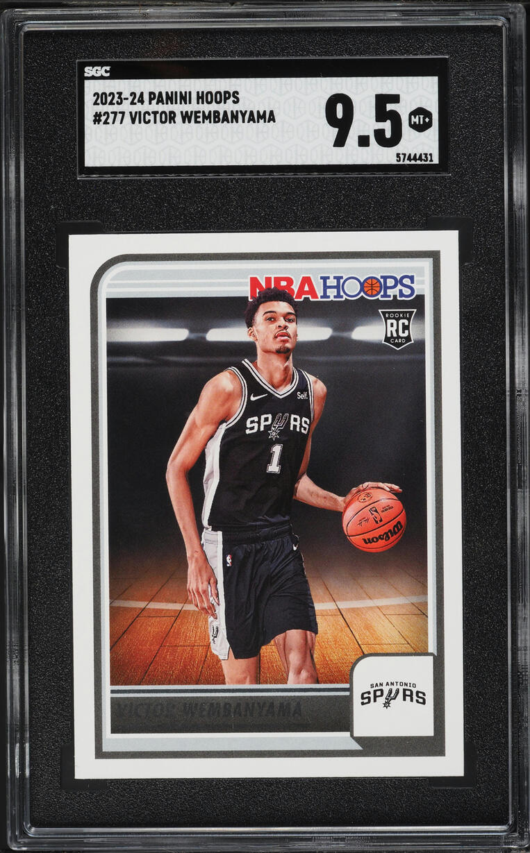 2023 Hoops Victor Wembanyama ROOKIE #277 SGC 9.5 MINT+