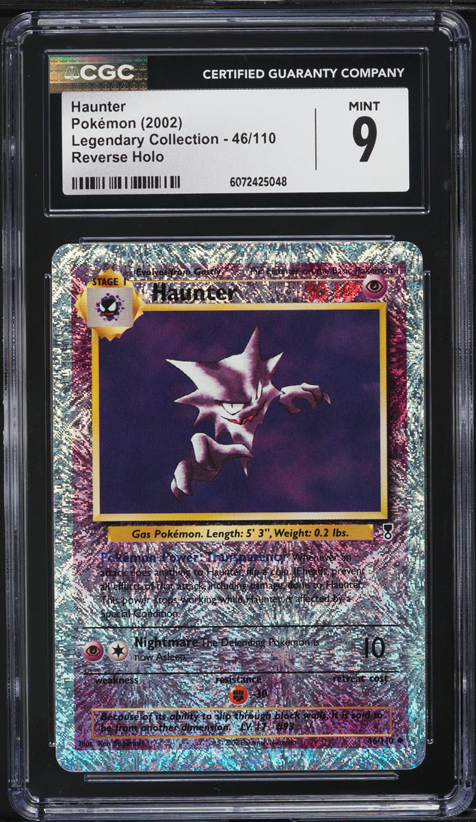 2002 Pokemon Legendary Collection Reverse Holo Haunter #46 CGC 9 MINT