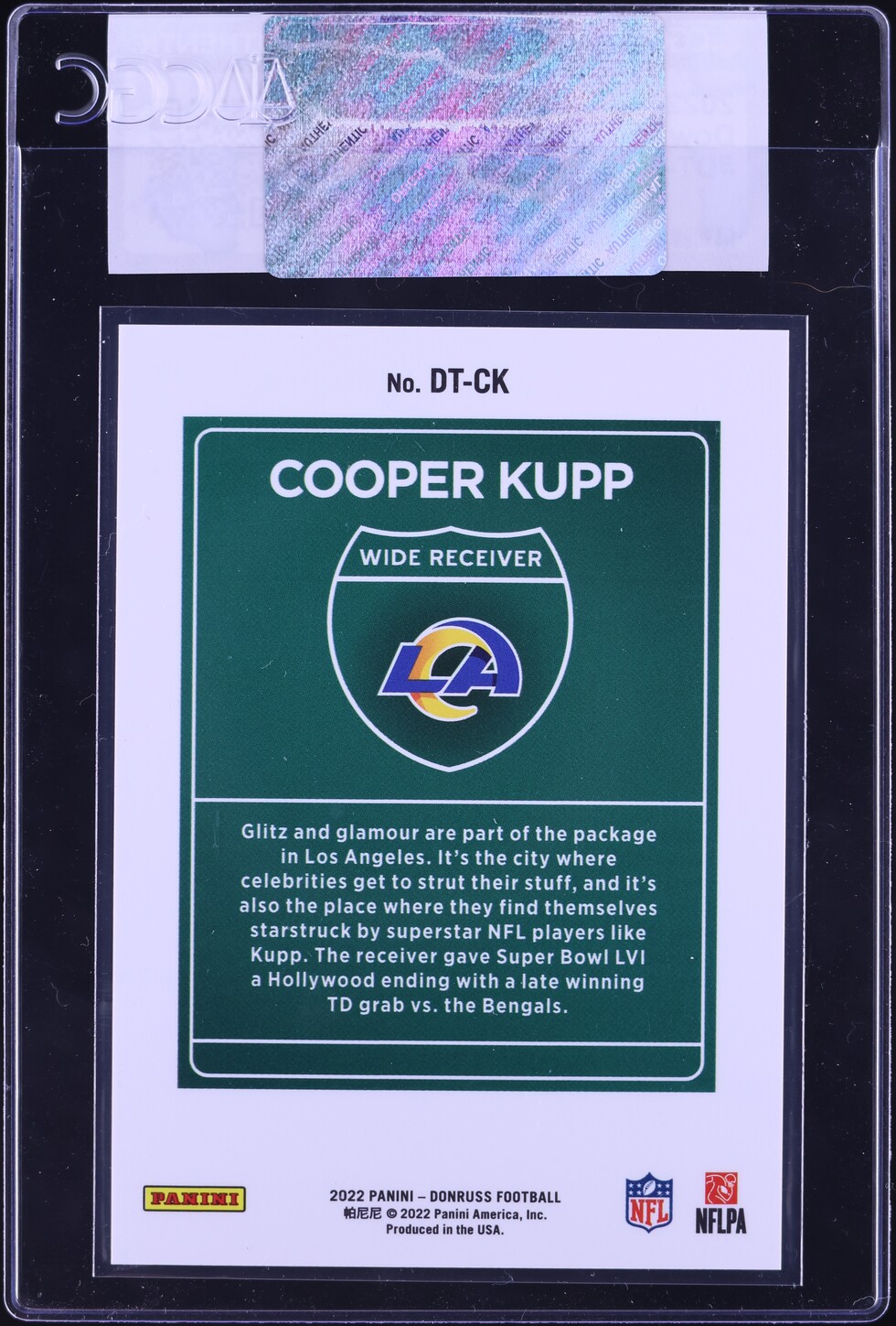 2022 Donruss Downtown Cooper Kupp #DT-CK CGC AUTH