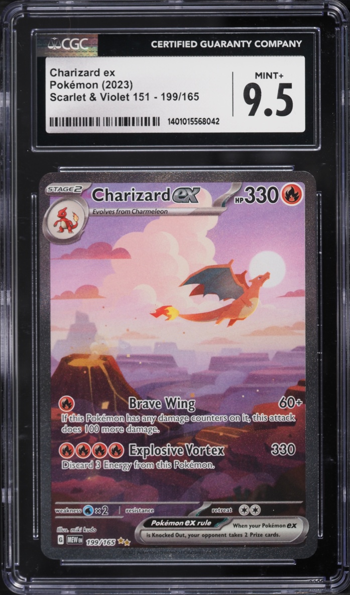 2023 Pokemon Scarlet & Violet 151 SIR Charizard EX #199 CGC 9.5 MINT+