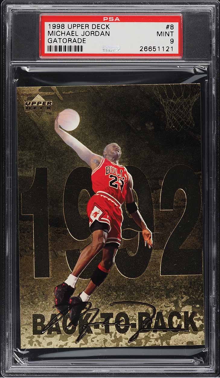 1998 Upper Deck Gatorade Michael Jordan #8 PSA 9 MINT