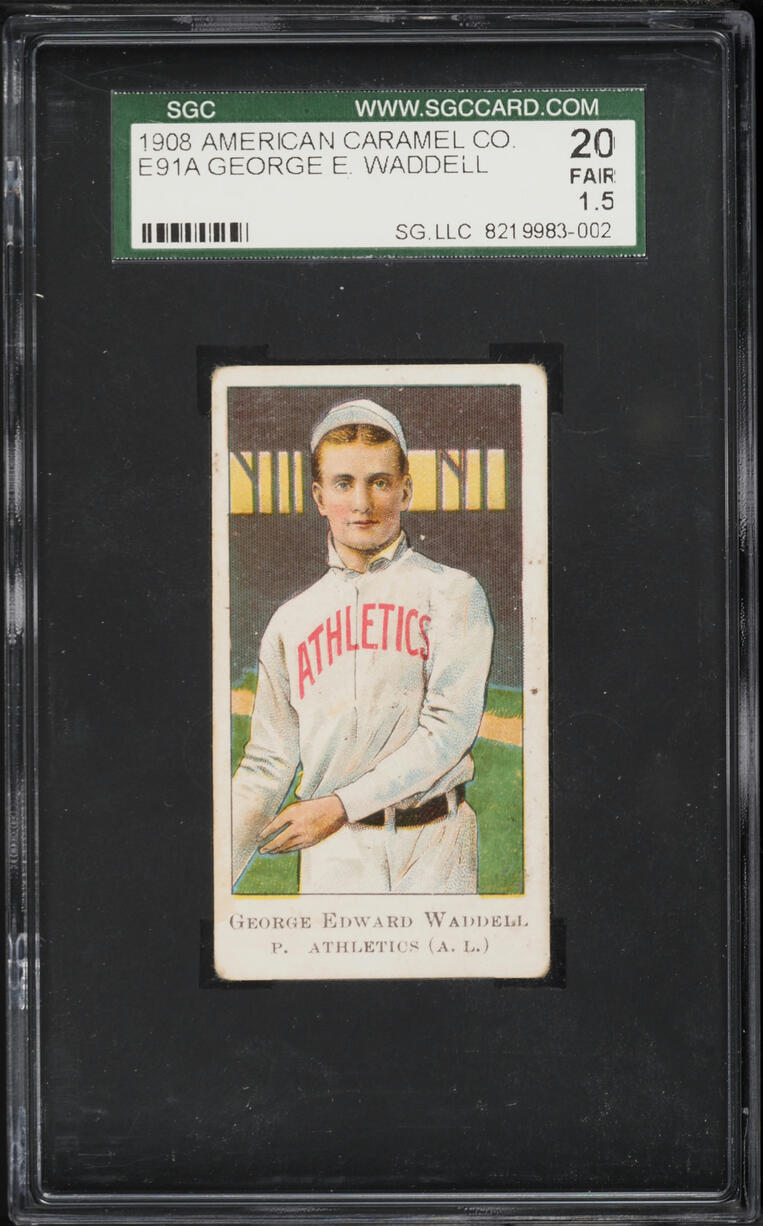 1908 E91A American Caramel George Waddell SGC 1.5 FR