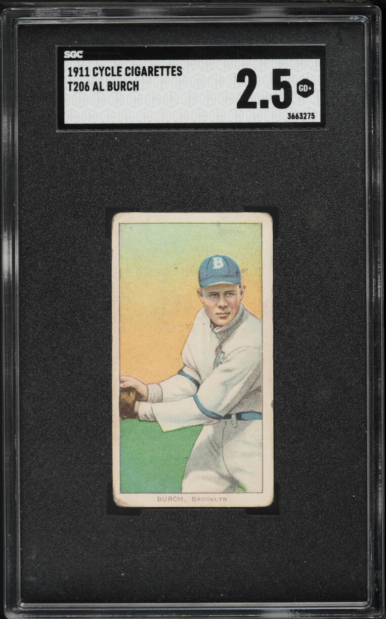 1909-11 T206 Al Burch FIELDING, CYCLE SGC 2.5 GD+