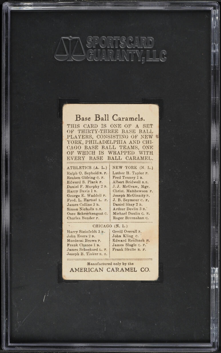 1908 E91A American Caramel George Waddell SGC 1.5 FR
