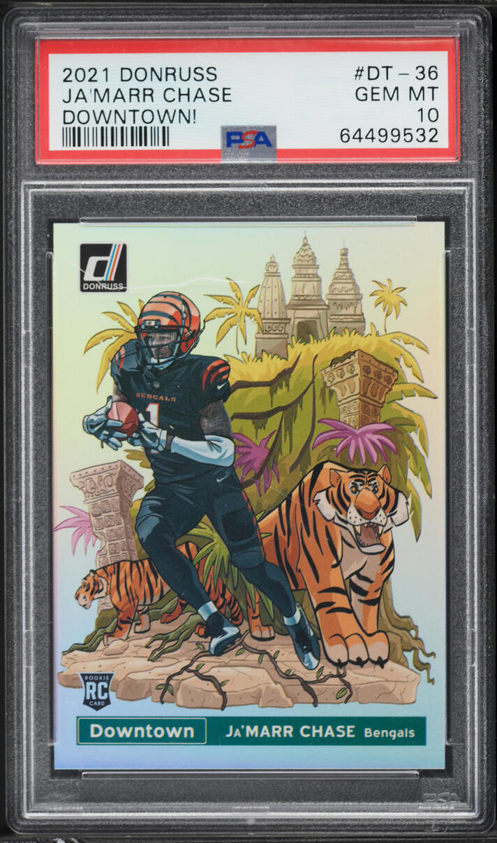 2021 Donruss Downtown Ja'Marr Chase ROOKIE #DT-36 PSA 10 GEM MINT