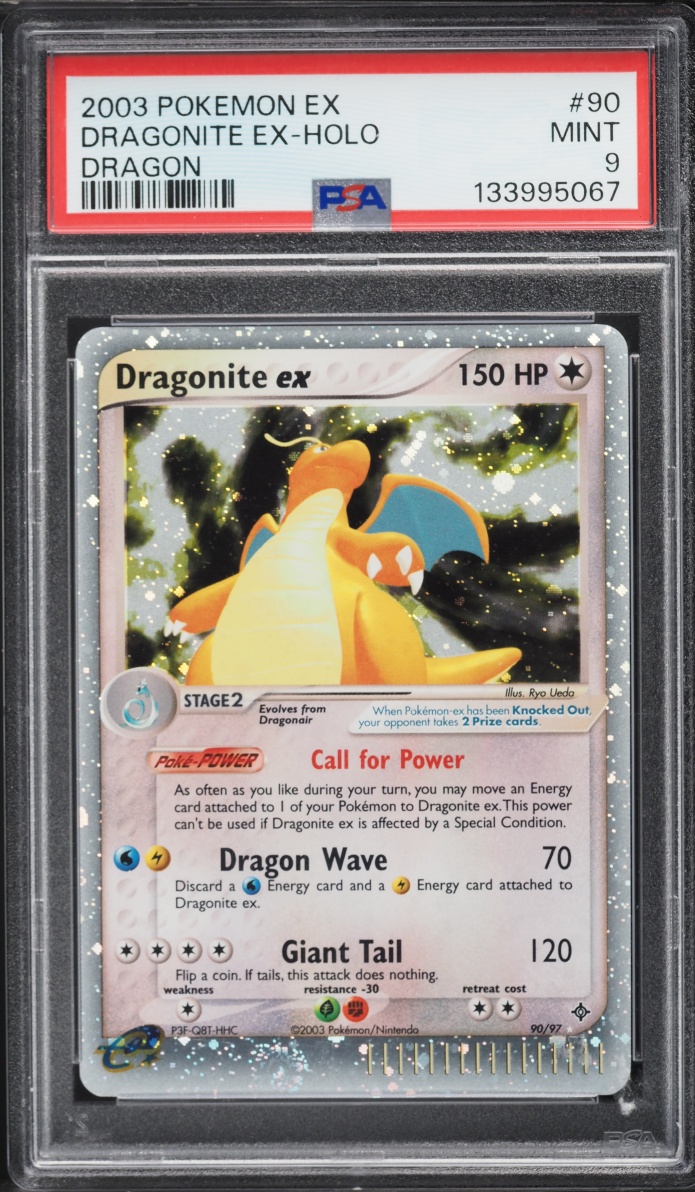 2003 Pokemon EX Dragon Holo Dragonite EX #90 PSA 9 MINT