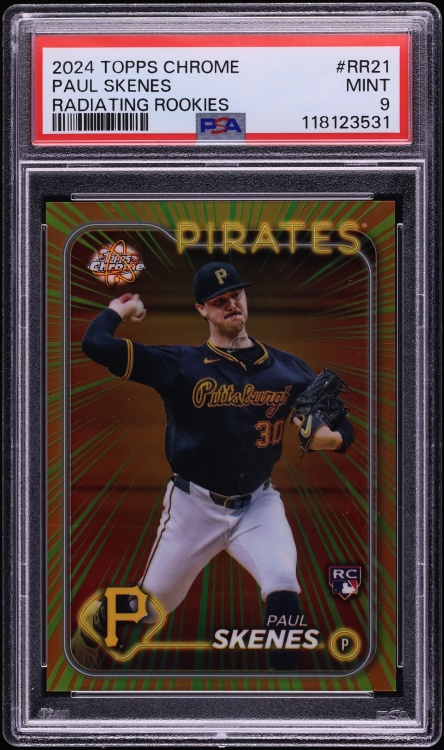 2024 Topps Chrome Radiating Paul Skenes ROOKIE #RR-21 PSA 9 MINT