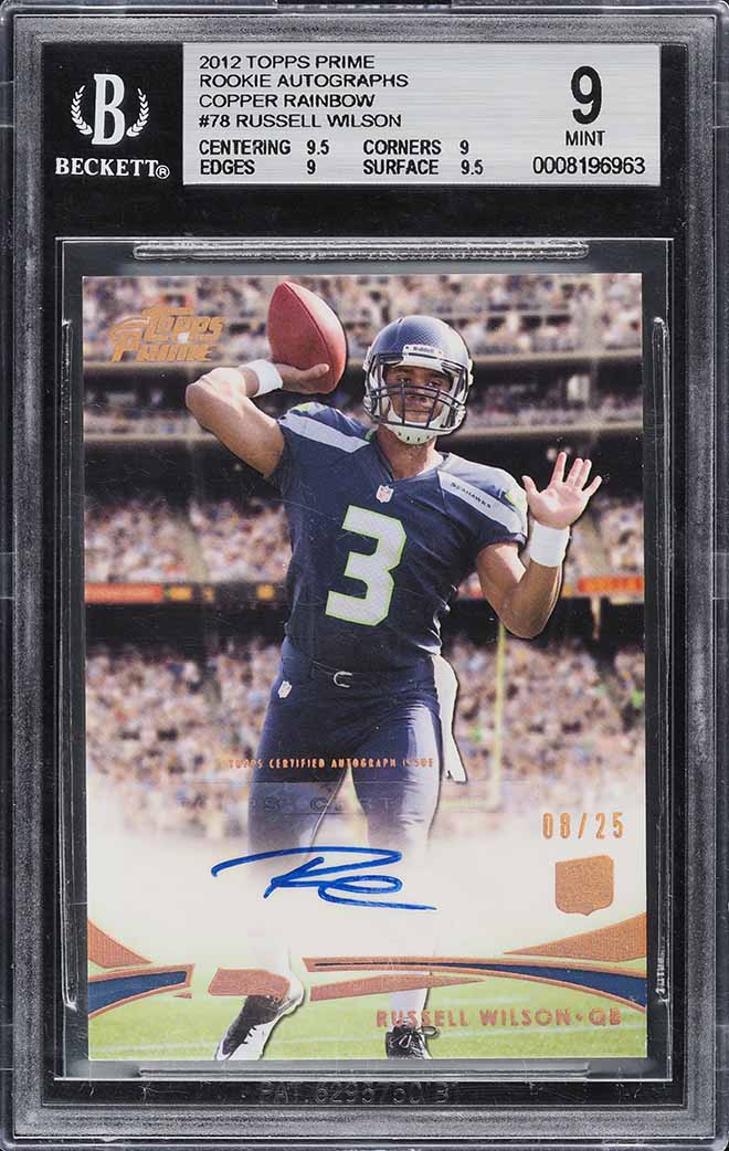 2012 National Treasures NFL Gear Russell Wilson ROOKIE RC PATCH