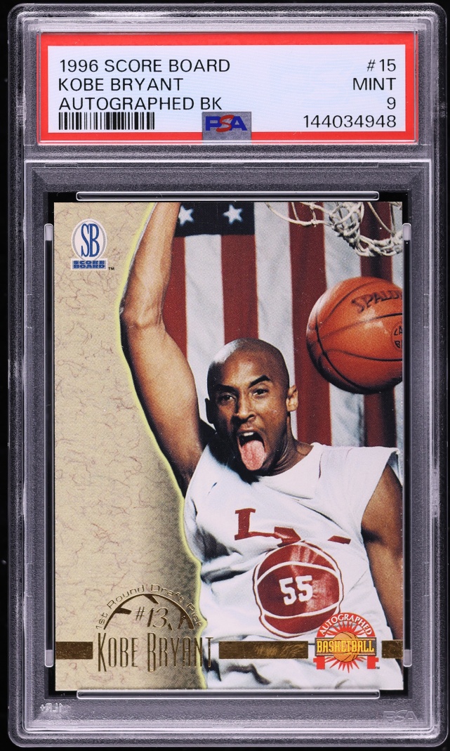 1996 Score Board Kobe Bryant ROOKIE #15 PSA 9 MINT