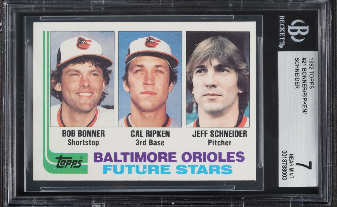 1982 Topps Cal Ripken Jr. ROOKIE #21 BAS BGS 7 NRMT