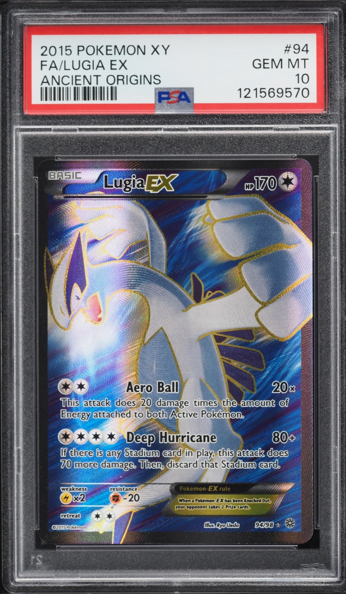 2015 Pokemon XY Ancient Origins Full Art Lugia EX #94 PSA 10 GEM MINT