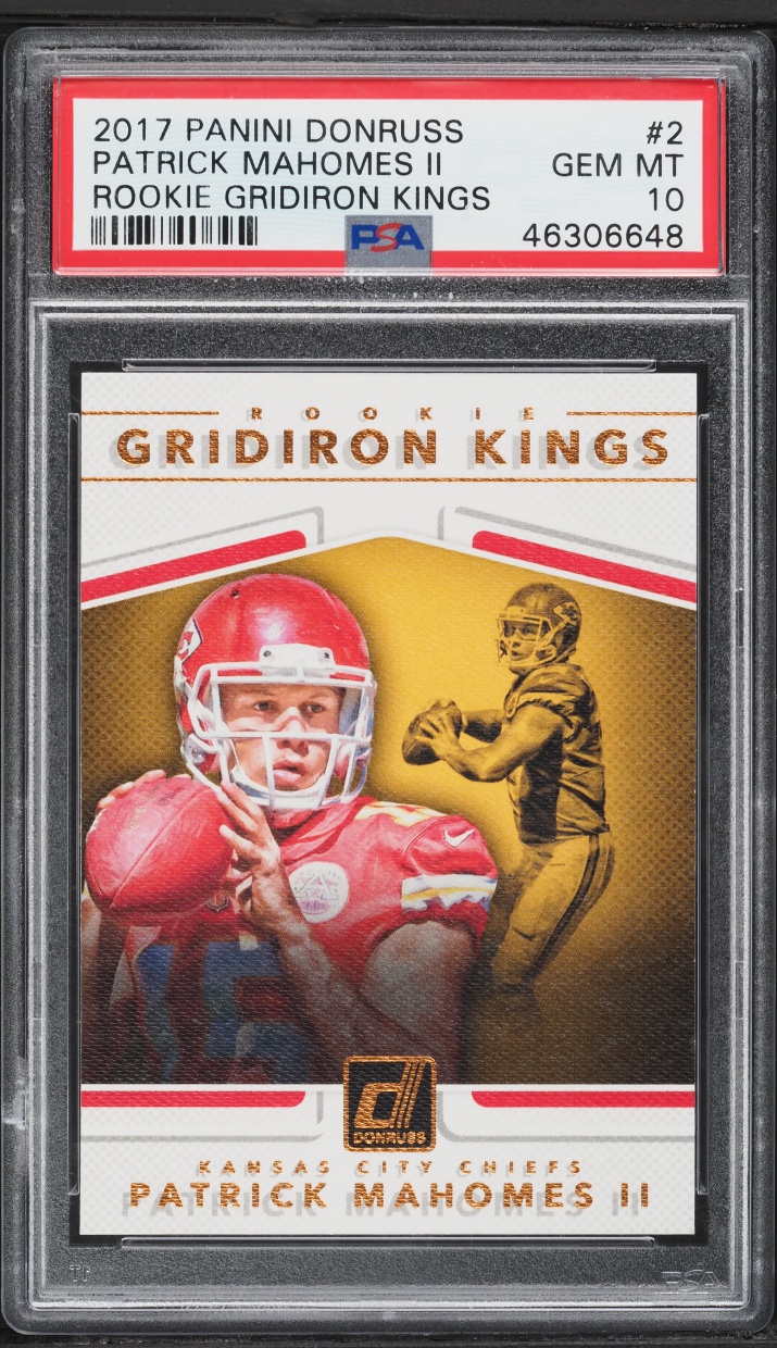 2017 Donruss Gridiron Kings Patrick Mahomes II ROOKIE #2 PSA 10 GEM MINT