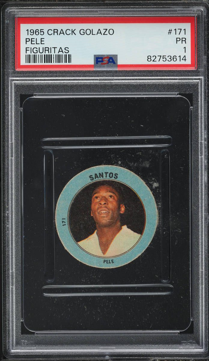 1965 Crack Golazo Figuritas Pele #171 PSA 1 PR - Photo 1