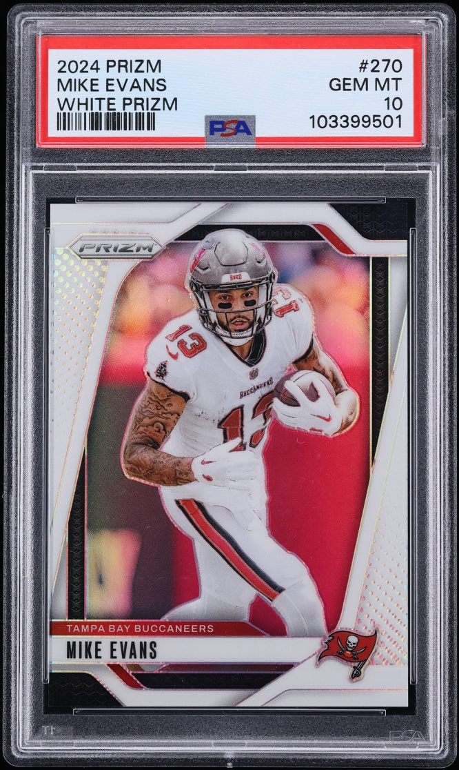 2024 Panini Prizm White Mike Evans /35 #270 PSA 10 GEM MINT