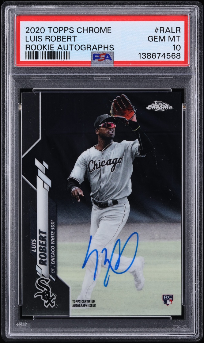 2020 Topps Chrome Luis Robert ROOKIE AUTO #RA-LR PSA 10 GEM MINT