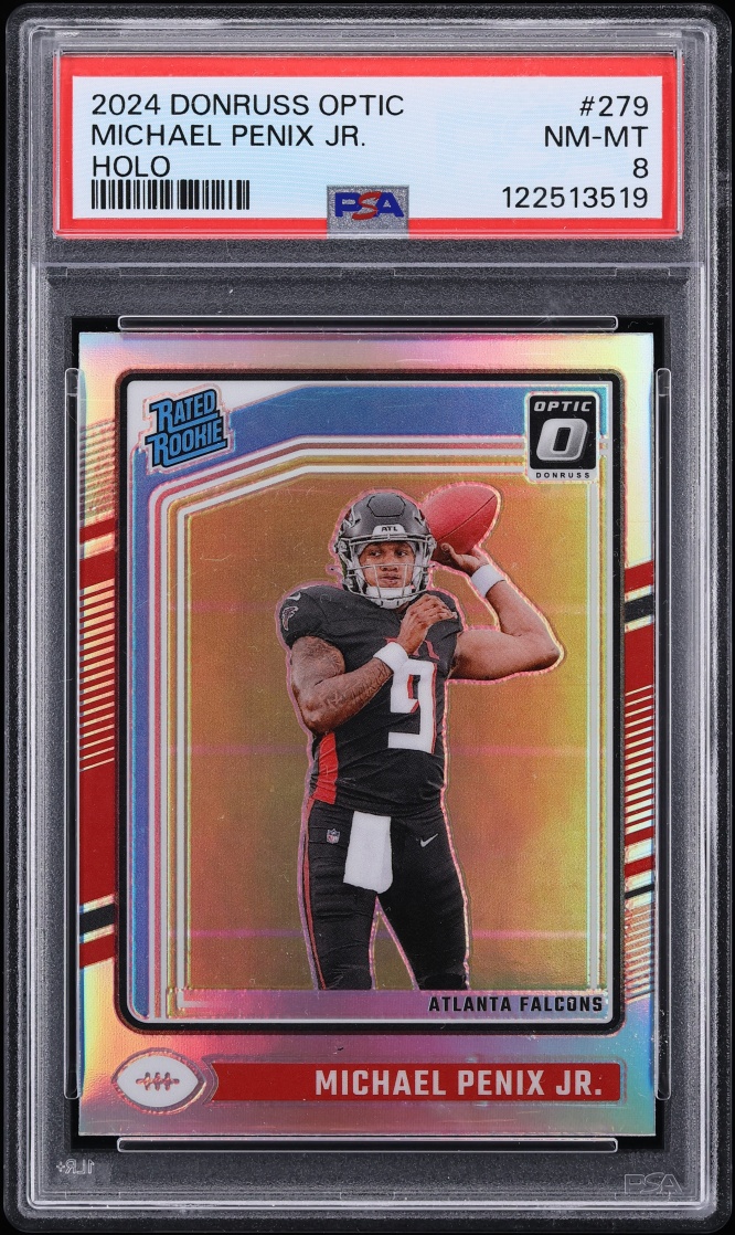 2024 Donruss Optic Holo Michael Penix Jr. ROOKIE #279 PSA 8 NM-MT