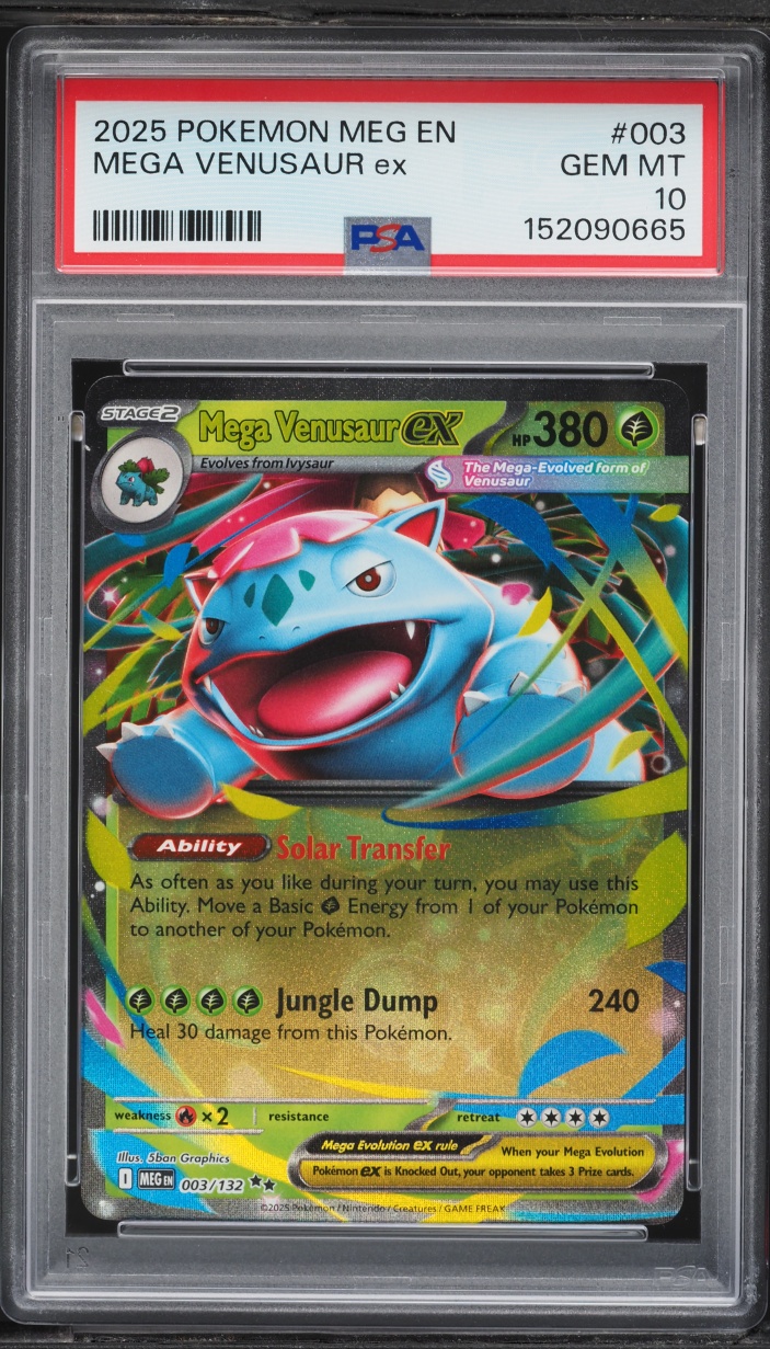 2025 Pokemon Mega Evolution Mega Venusaur EX #3 PSA 10 GEM MINT