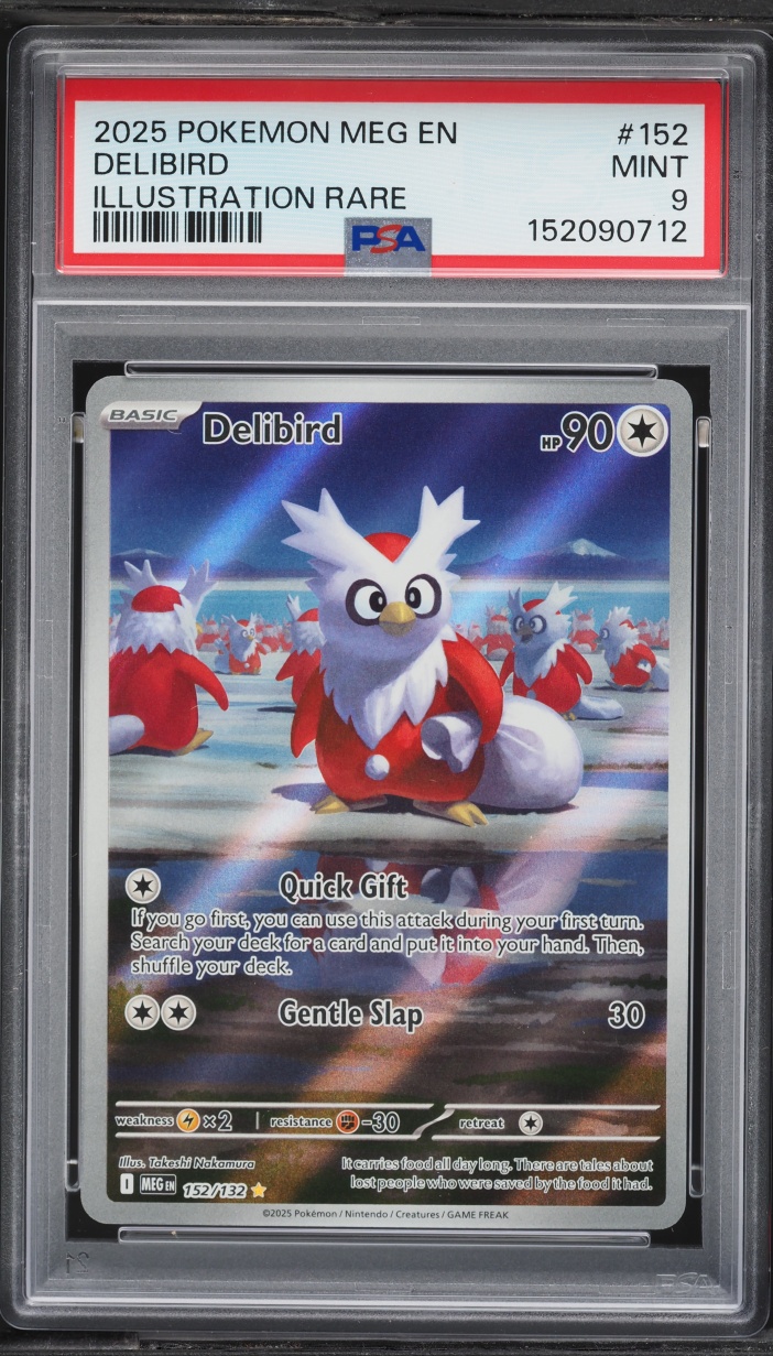 2025 Pokemon Mega Evolution IR Delibird #152 PSA 9 MINT