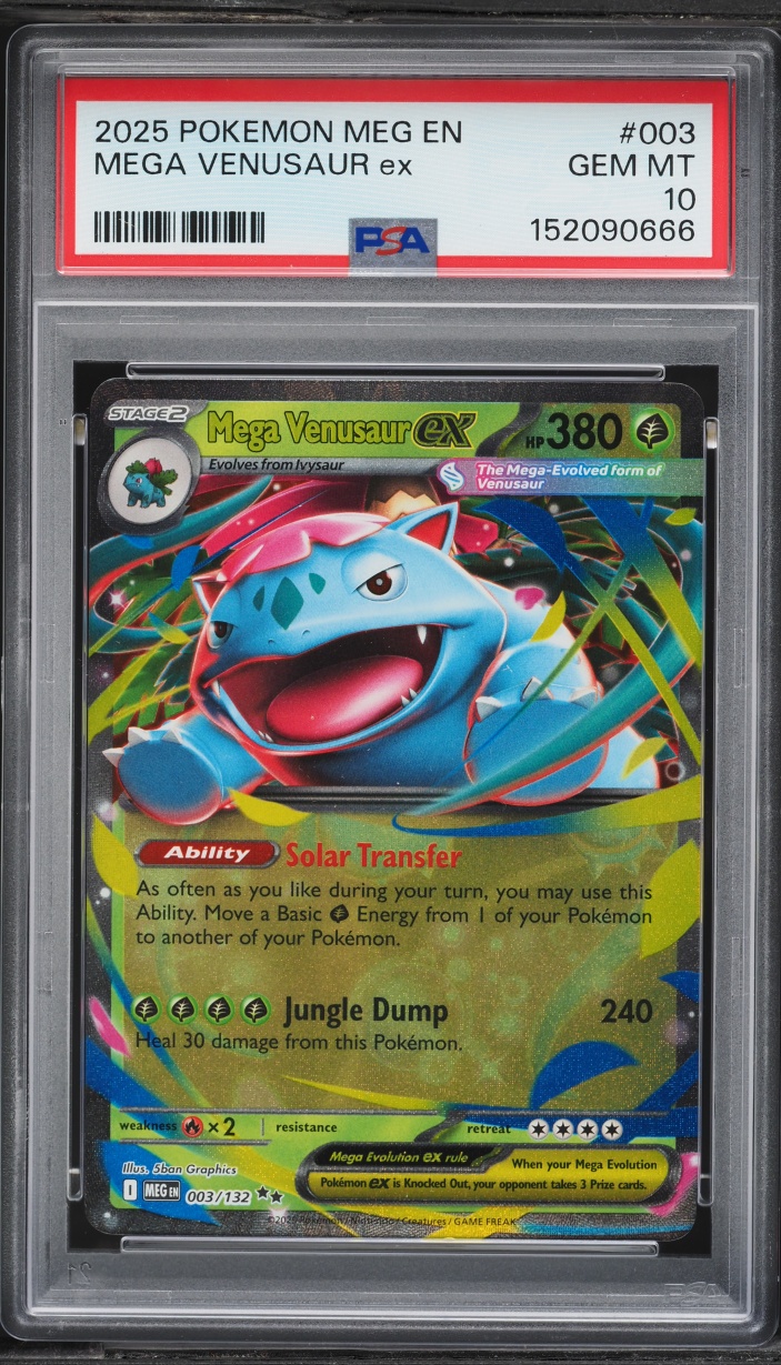 2025 Pokemon Mega Evolution Mega Venusaur EX #3 PSA 10 GEM MINT