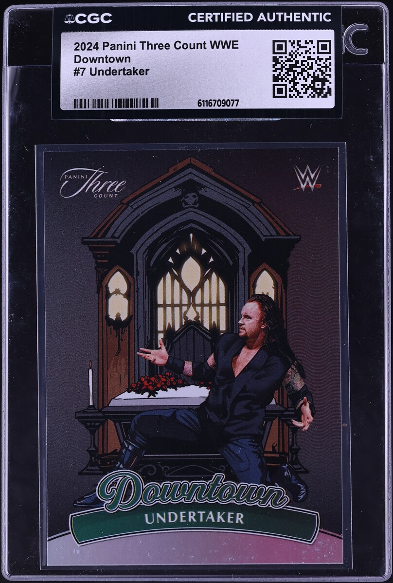 2024 Panini Three Count WWE Downtown Undertaker #7 CGC AUTH
