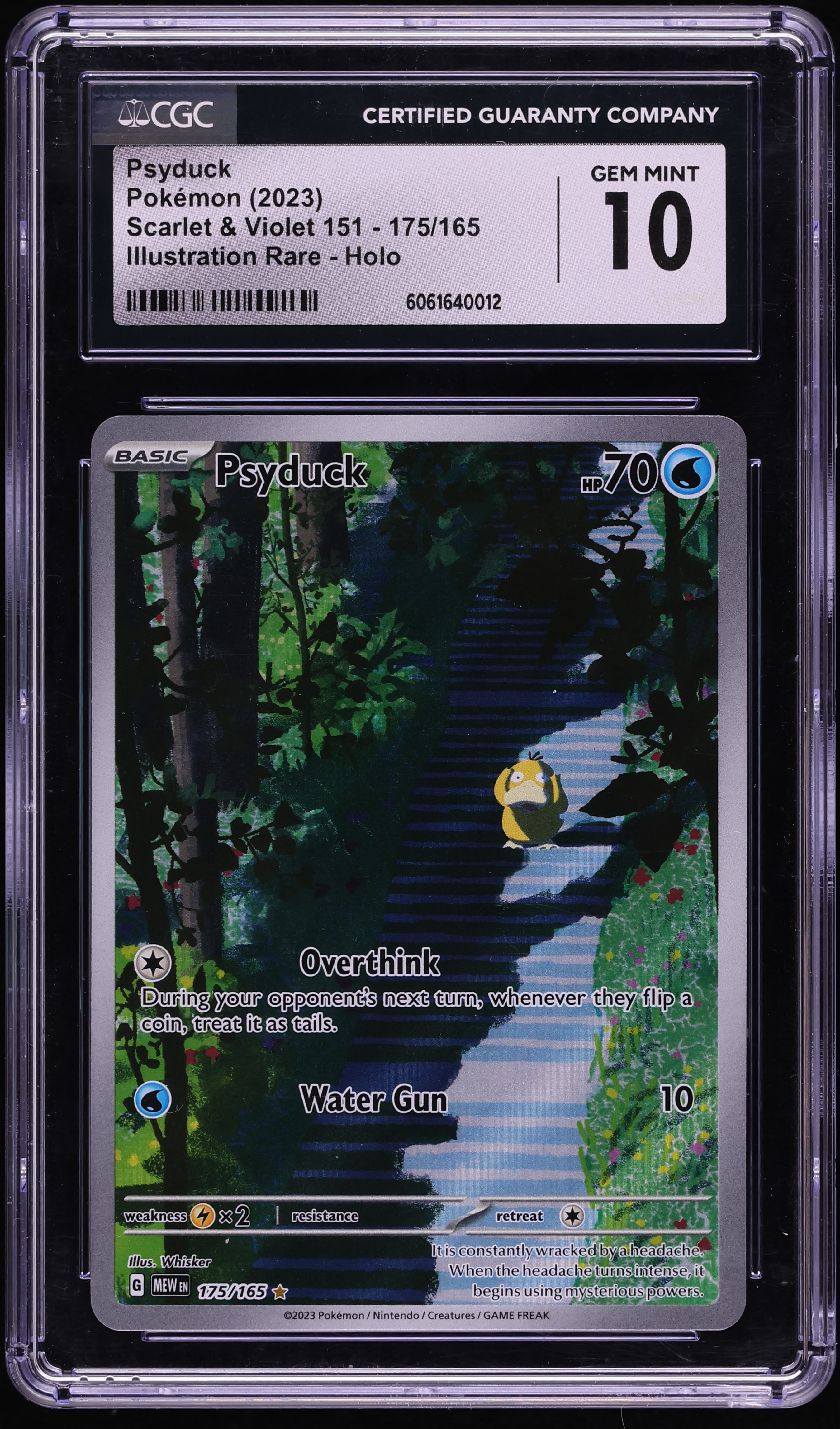 2023 Pokemon Scarlet & Violet 151 IR Psyduck #175 CGC 10 GEM MINT