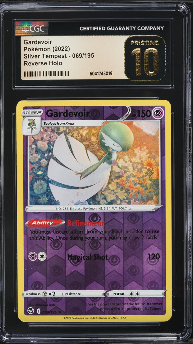 2022 Pokemon SWSH Silver Tempest Reverse Holo Gardevoir #69 CGC 10 PRISTINE