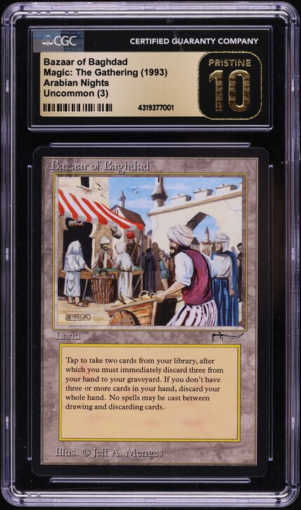 1993 Magic The Gathering MTG Arabian Nights Bazaar Of Baghdad BGS