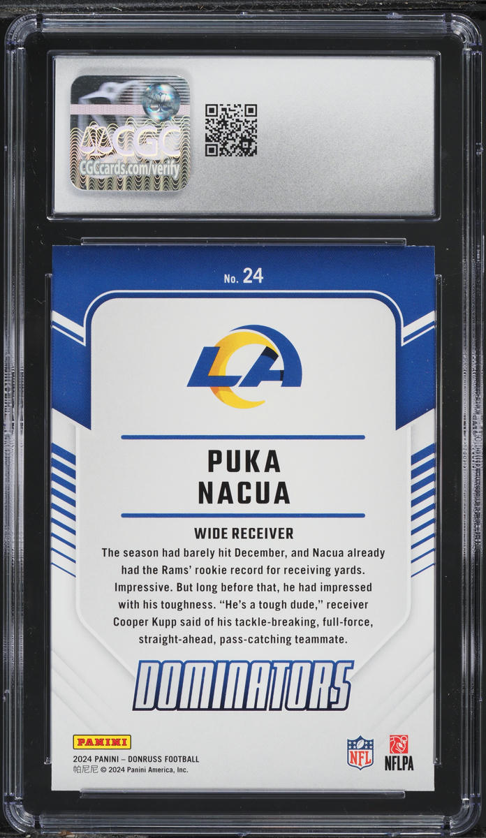 2024 Donruss Dominators Puka #24 CGC 10 GEM MINT
