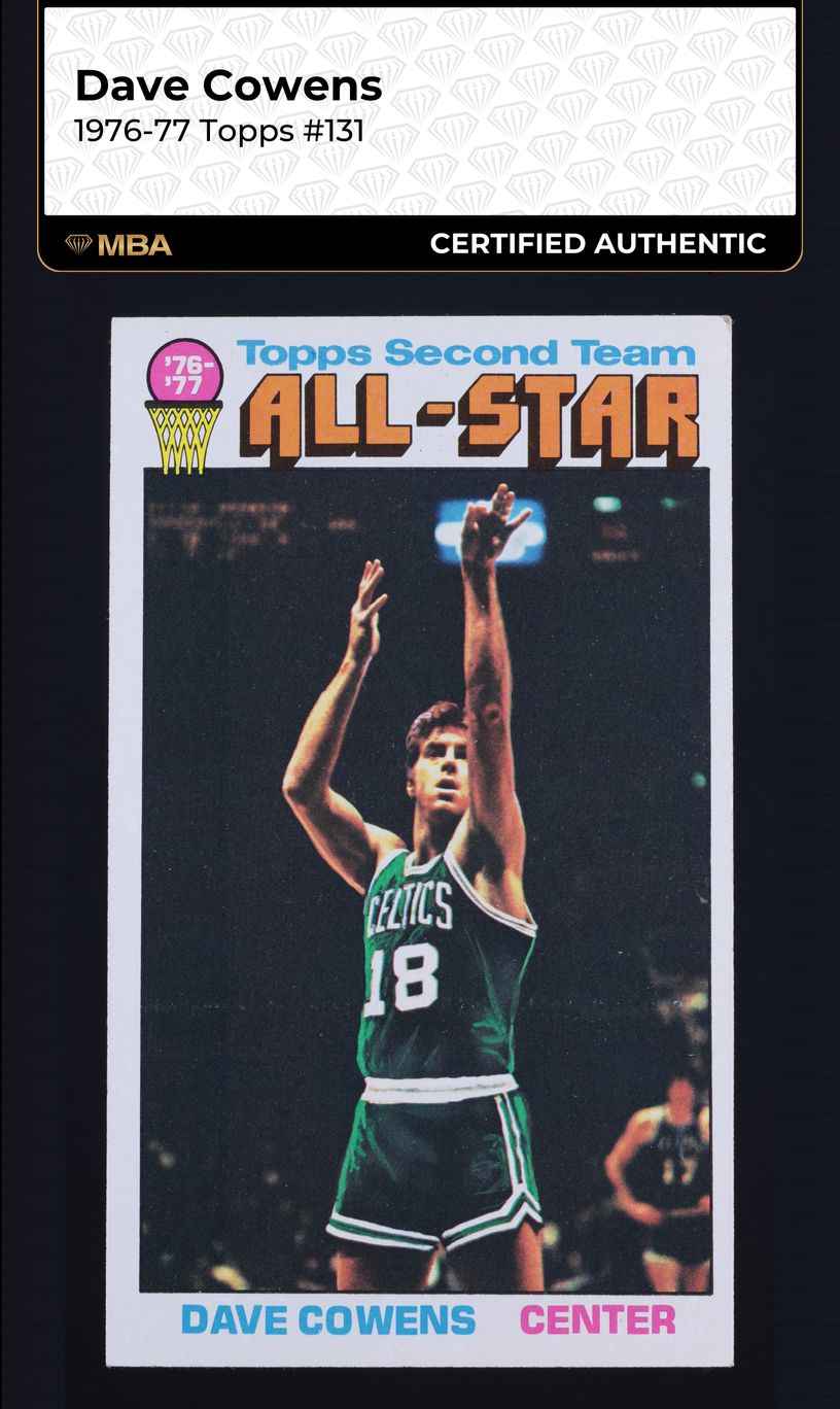 1976 Topps Basketball Dave Cowens ALL-STAR #131 MBA AUTH