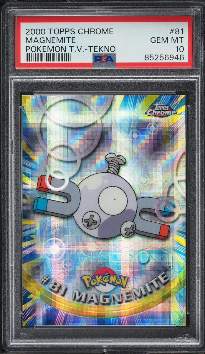 2000 Topps Chrome Pokemon Series 2 Tekno Magnemite #81 PSA 10 GEM MINT