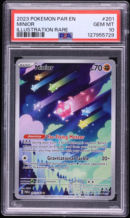2023 Pokemon Scarlet & Violet Paradox Rift IR Minior #201 PSA 10 GEM MINT