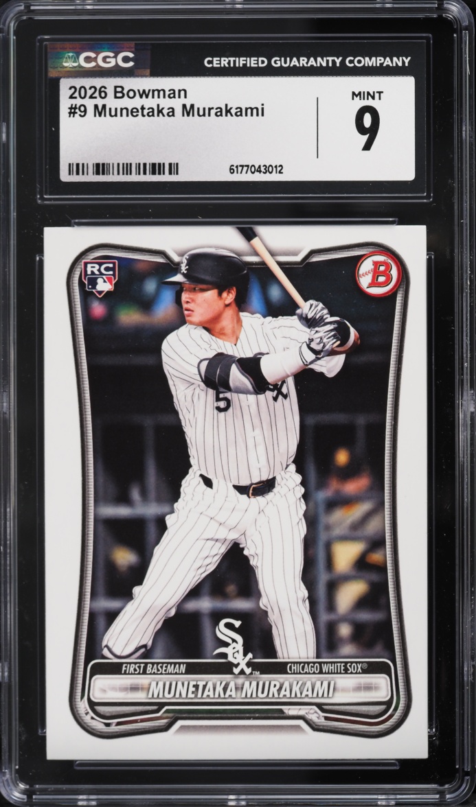 2026 Bowman Munetaka Murakami ROOKIE #9 CGC 9 MINT