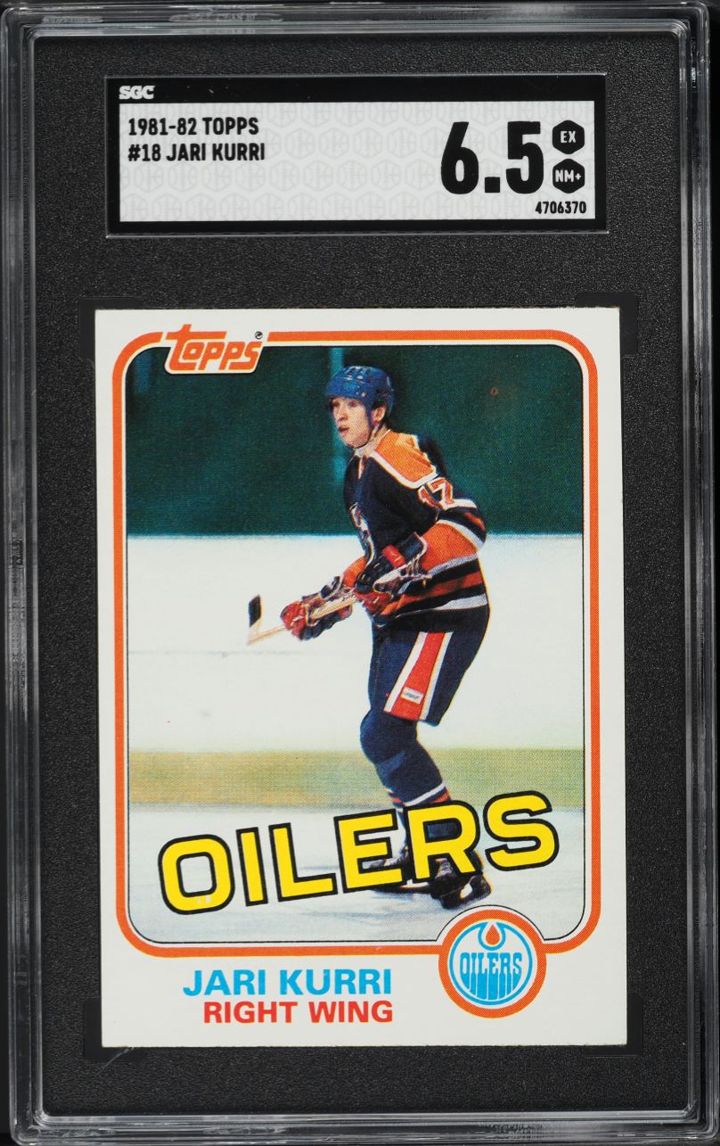 1981 Topps Hockey Jari Kurri ROOKIE #18 SGC 6.5 EXMT+