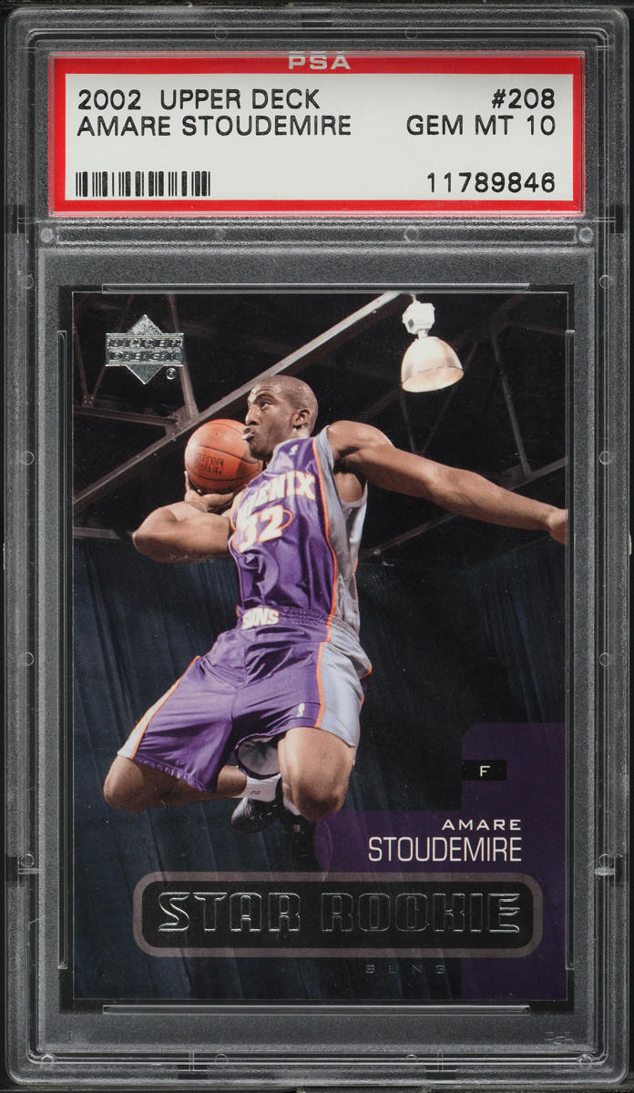 2002 Upper Deck Amare Stoudemire ROOKIE #208 PSA 10 GEM MINT