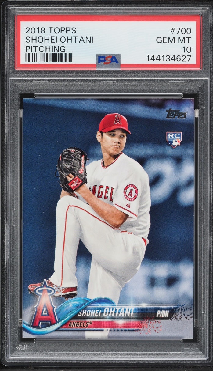 2018 Topps Pitching Shohei Ohtani ROOKIE #700 PSA 10 GEM MINT