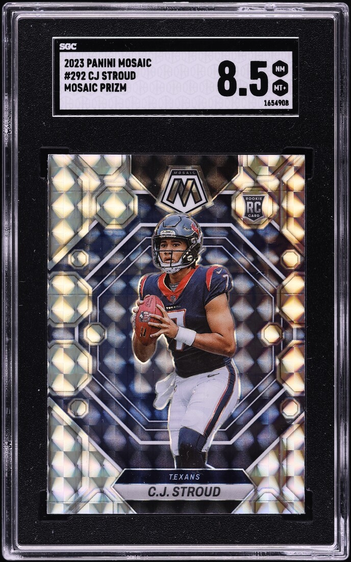 2023 Panini Mosaic Mosaic Prizm C.J. Stroud ROOKIE #292 SGC 8.5 NM-MT+